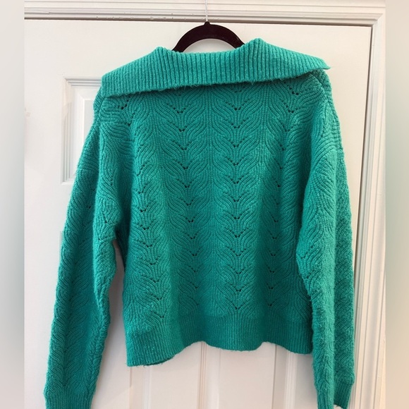 MINKPINK taylor jumper sweater in mint teal turquoise women’s size small - Picture 7 of 7